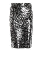 Gonna in paillettes animalier