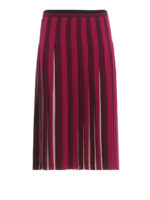 Gonna plissettata a righe