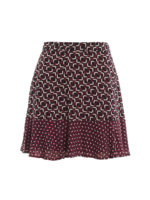 Minigonna con fantasie geometriche