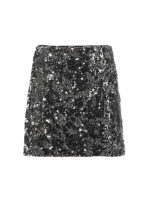 Minigonna spigata con paillettes
