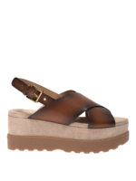 Sandali Becker con zeppa