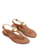 Sandalias Plate Thong - Marron