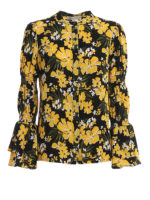 Camicia in crepe a fiori