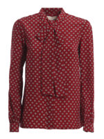 Camicia in twill con motivo