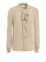 Camicia in seta con fiocco