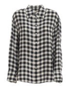Camicia a quadri in seta