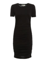 Abito corto con bande logo