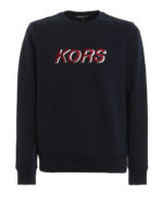 Felpa in cotone con ricamo logo