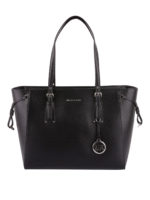 Shopper Voyager media in pelle nera