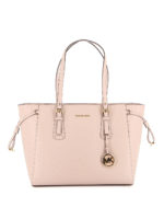 Borsa in pelle Voyager media rosa