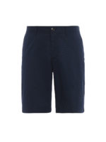 Bermuda in cotone stretch blu