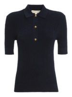 Polo in maglia di viscosa stretch