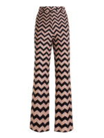 Pantaloni in misto lana con motivo Chevron