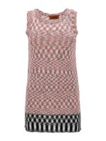 Top con motivo chevron mixato