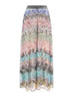 Gonna con motivo chevron