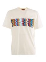T-shirt in cotone stampa chevron