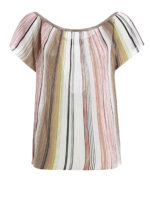 T-shirt plissettato multicolore