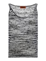 Top in cotone con scollo a U