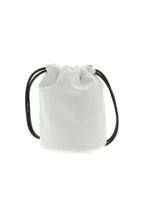 Borsa secchiello bianca con stampa 6