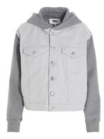 Giacca con cappuccio Spliced grigia