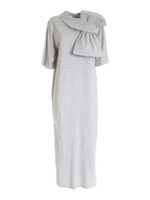 Abito con fiocco grigio
