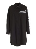 Chemisier nero con stampe logo