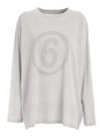 T-shirt maniche lunghe grigia con logo