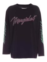 T-shirt maniche lunghe nera con logo