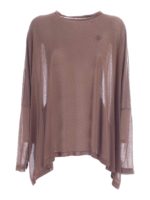 T-shirt oversize marrone