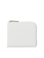 Portacarte con zip bianco