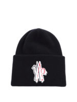 Berretto in lana con patch del logo