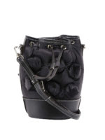 Borsa a secchiello in nylon imbottito