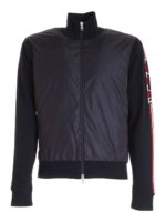 Cardigan tricot blu imbottito