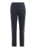 Pantaloni chino in twill di cotone blu