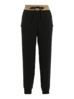 Pantaloni in cady con bande logo