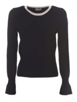 Maglione maniche a campana nero