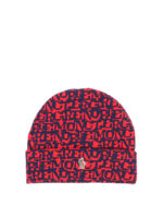 Berretto in nylon tricot con logo