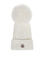 Berretto in lana con pon pon