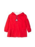 Giubbino rosso con dettaglio pliss