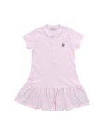 Abito rosa con patch logo