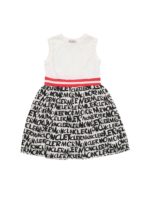 Abito smanicato panna stampa Moncler