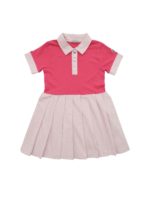 Abito fucsia e rosa plisse