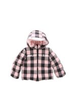 Piumino Avila effetto teddy rosa