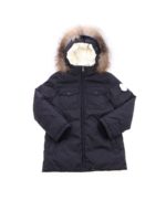 Piumino Manue blu con cappuccio