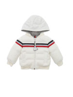 Piumino Perd bianco con cappuccio