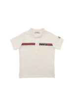 Polo color crema con dettagli logo