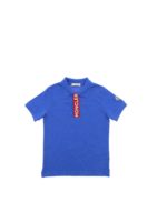 Polo bluette con ricamo logo