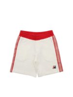 Bermuda color crema con dettagli logo