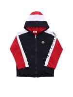 Felpa logata blu rossa e bianca