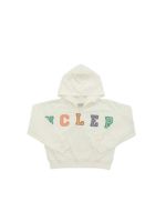 Felpa color panna logo multicolor